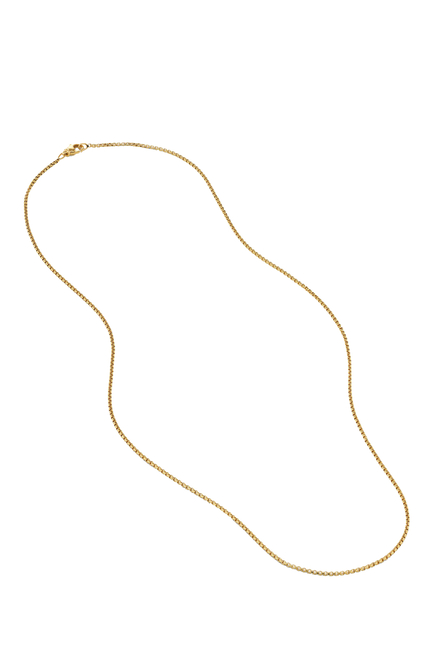 Box Chain Necklace in 18kt Yellow Gold